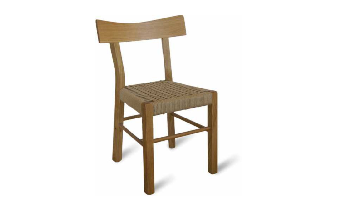 Chair Brian Straight Back, with Giuta Rope