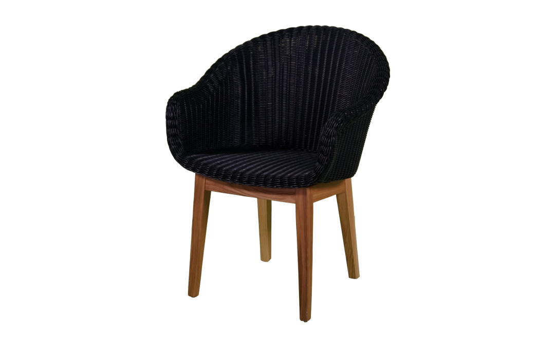 Armchair Finella Stone, Black Colour