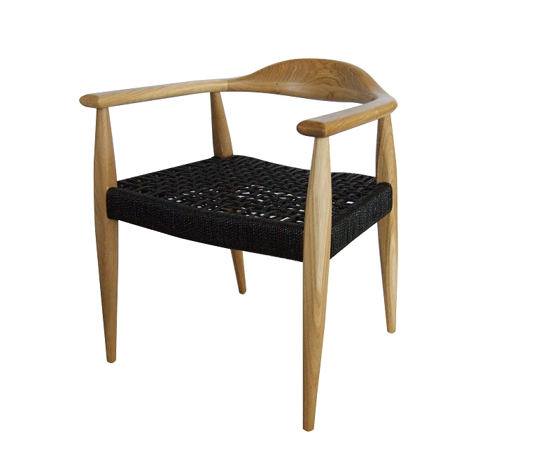 Armchair Morfos, Oak Wood, Cord