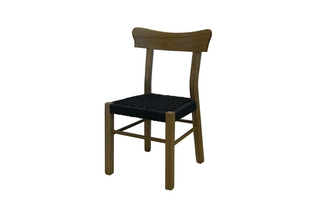 Chair Brian Curved Back, with Rope on the Seat